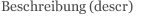 Beschreibung (descr)
